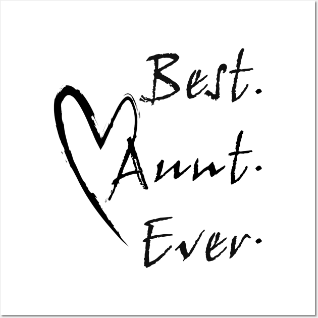 Best Aunt Ever, Aunt Gift, Aunt TShirt, Aunt Shirt, Aunt T Shirt, Gift for Aunt, World's Best Aunt, Favorite Aunt Wall Art by hardworking